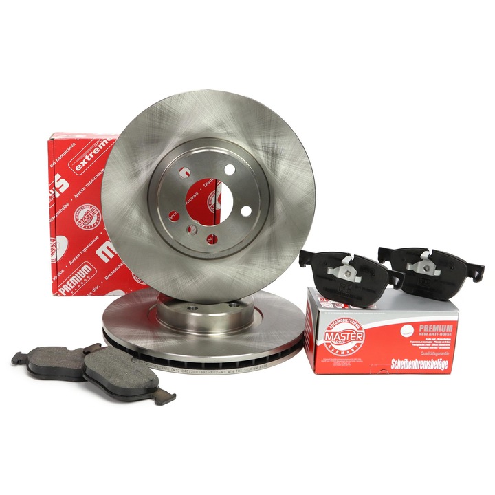Set discuri si placute de frana, Master Sport Germany, pentru BMW X5 (E70, F15, F85), X6, ventilate, 348x76,8mm