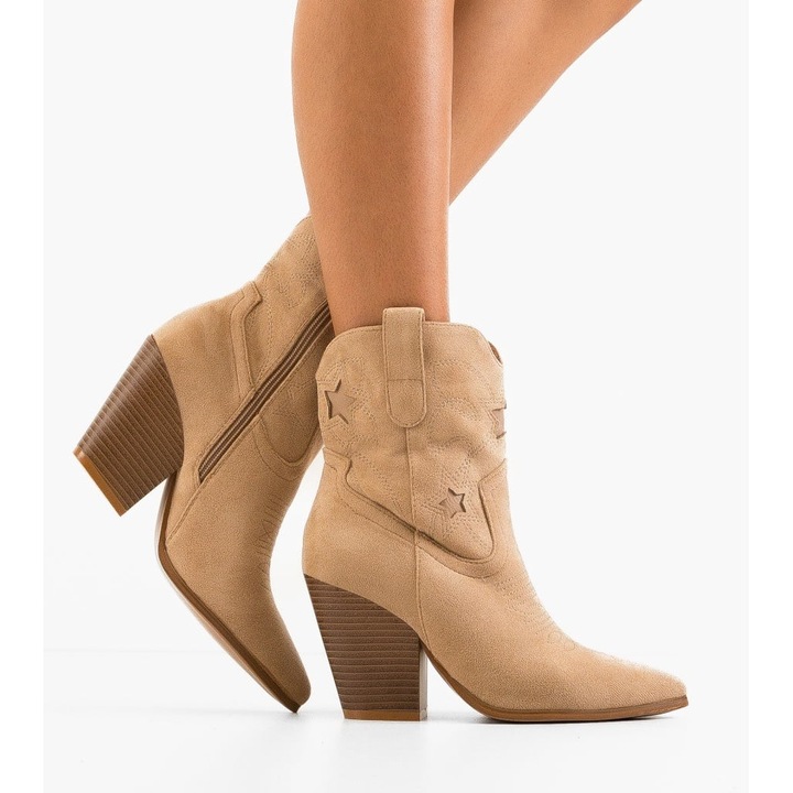 Botine dama Vanna Khaki (Marime: 40)