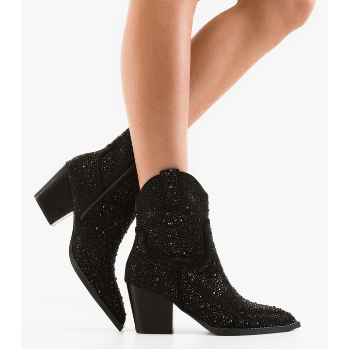 Botine dama Philis Negre, Negru