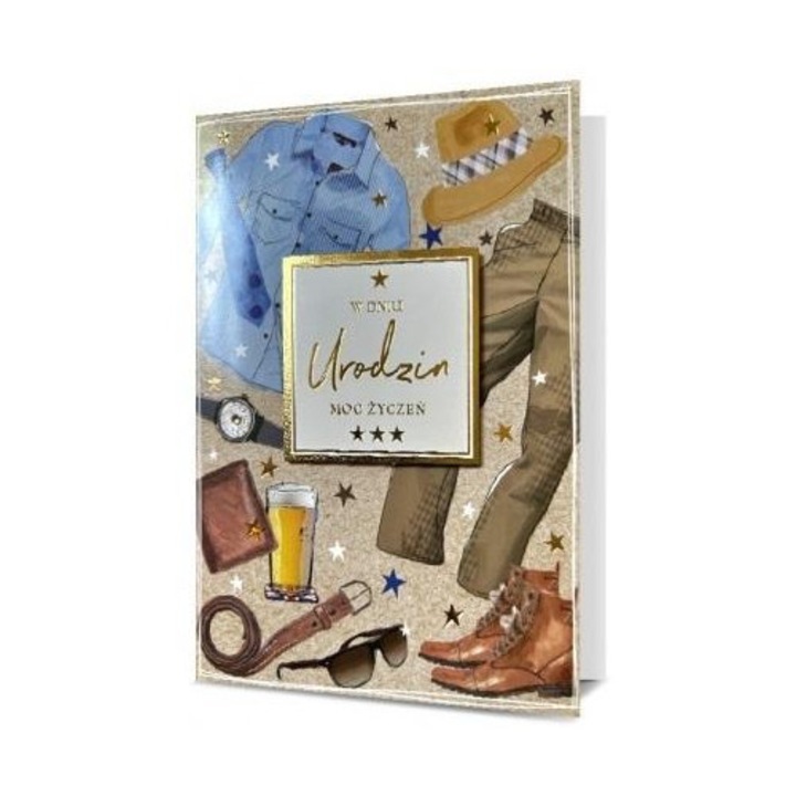 Karnet B6 Urodziny, Pan Dragon, felicitare cu plic