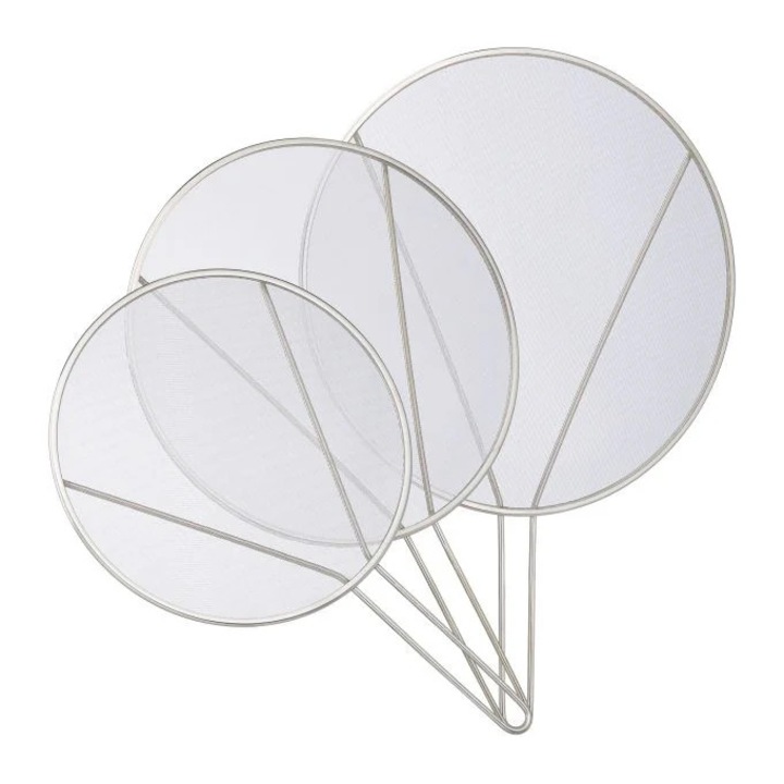 Set de 3 aparatoare de stropire din inox B2X, dimensiuni variate, 46x34cm