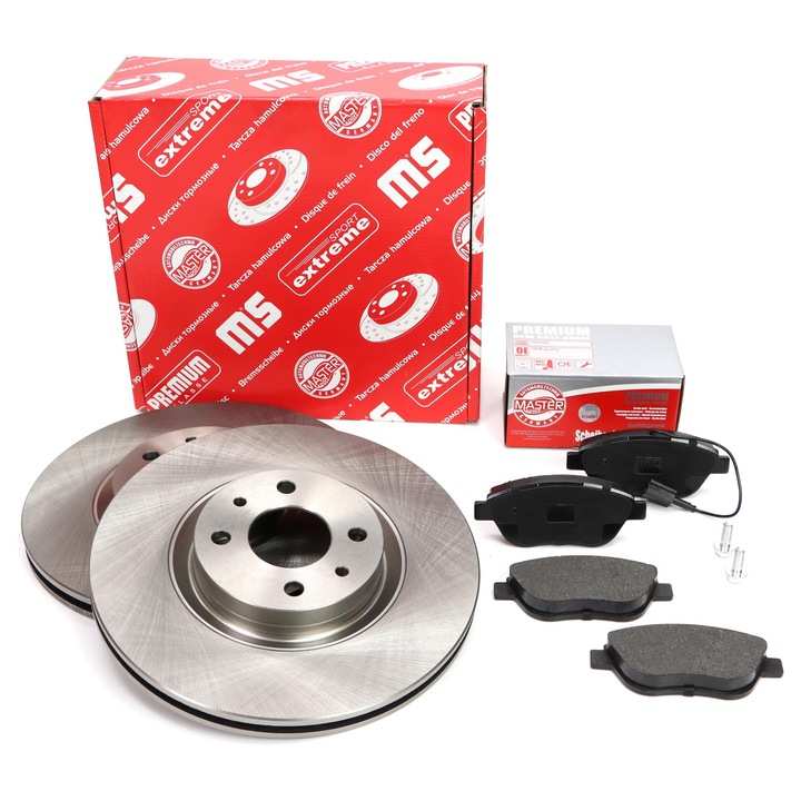 Master-Sport féktárcsa és fékbetét szett FIAT BRAVO II (198_), STILO (192_), LANCIA, szellőztetett, 284x57,4mm