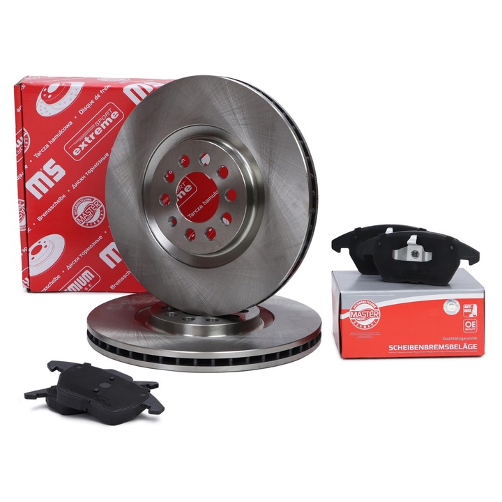 Master-Sport féktárcsa és fékbetét készlet Audi A1, Seat Ibiza IV, VW Polo V, szellőztetett, 310x25mm