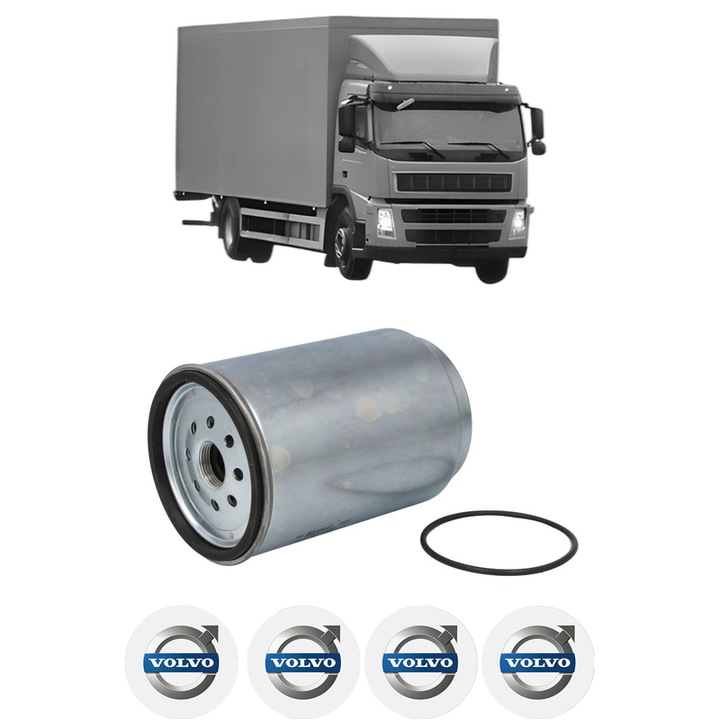 Filtru combustibil VOLVO FM FM 420 din 2005 KW 309 CP 420 CMC 12777, Bosch, Auto, 4x Stickere auto cu VOLVO
