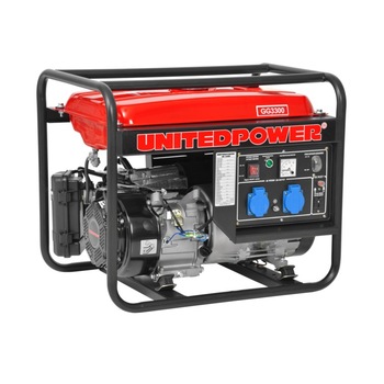Generator de curent pe benzina Unitedpower GG 3300, 7 CP, 3000 W, 15 L, autonomie 12h Generator de curent pe benzina Unitedpower GG 3300, 7 CP, 3000 W, 15 L, autonomie 12h