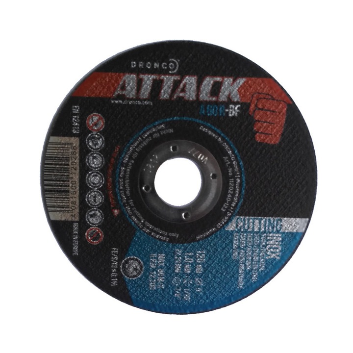 DRONCO ATTACK Inox A60R-BF, Csiszolótárcsa 125x1mm