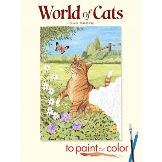 World of Cats to Paint or Color, John Green