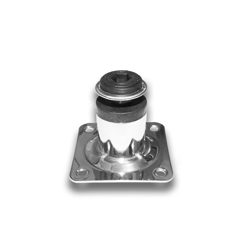 Picior metalic cilindric pentru mobilier H:50 mm, Ø30 mm, finisaj crom lucios