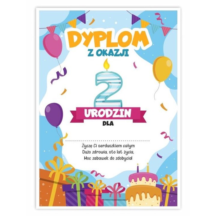 Set 5 db A5 évfordulós oklevél, LearnHow, második évfordulóra, 21x14.8cm, 300g