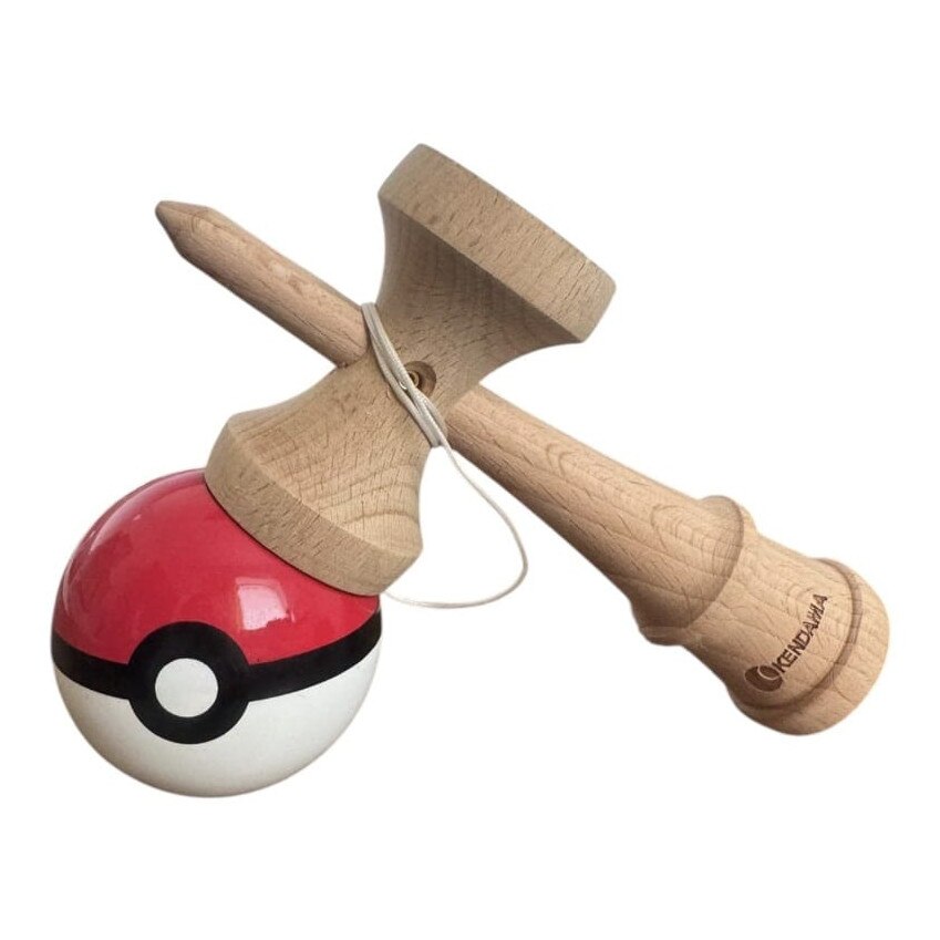 Kendama, MASHASHOP, Pokemon, rosu/alb, 18x7cm - eMAG.ro