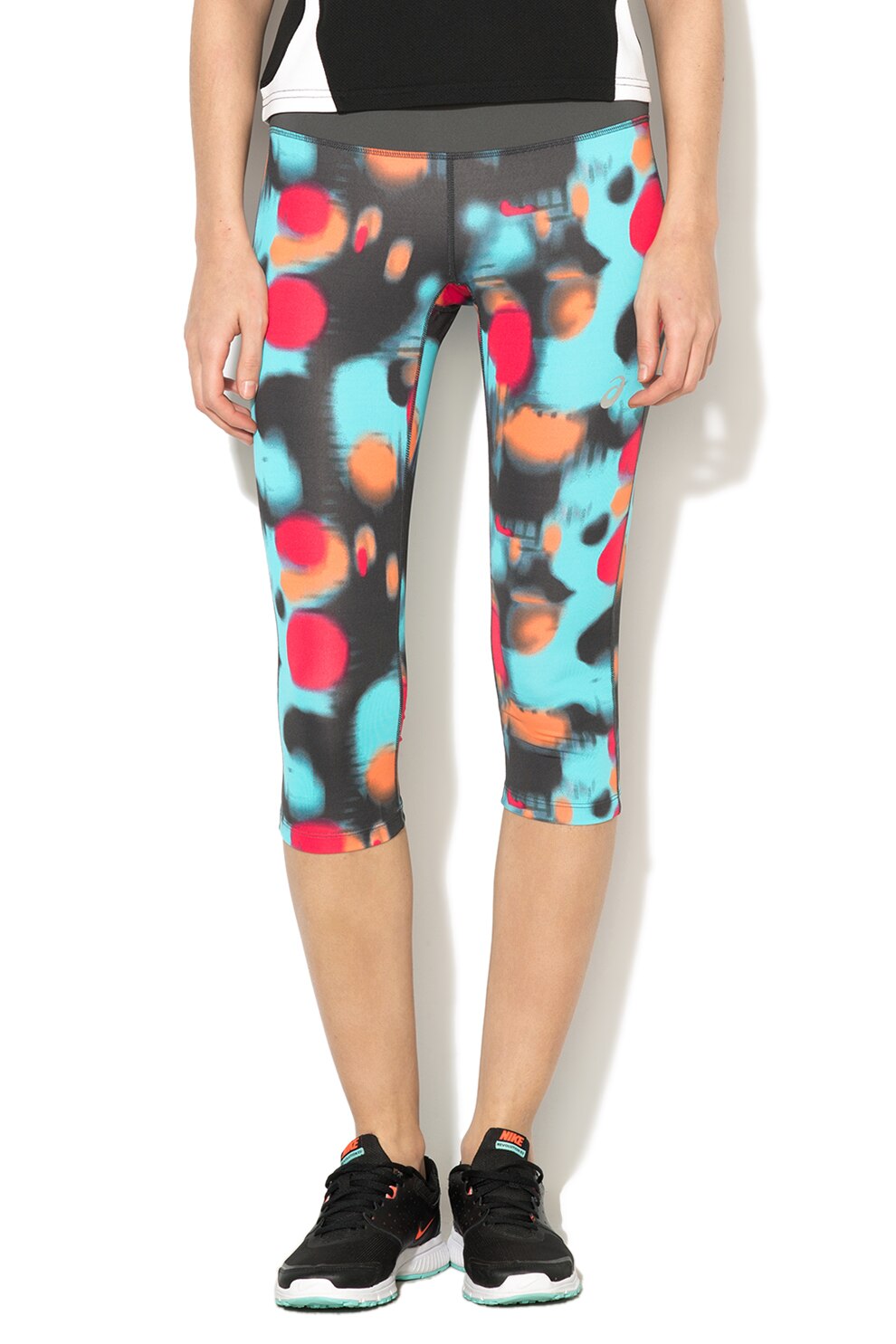 Asics, Colanti capri pentru fitness Fuze X, Multicolor