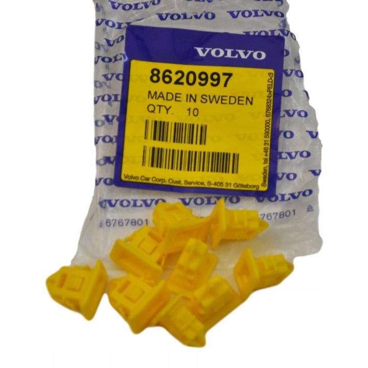 Volvo S80, XC90 külső küszöb rögzítő klipsz, 8620997 OE, új, eredeti alkatrész
