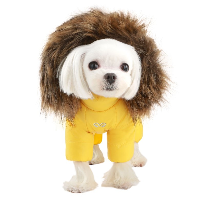 Haina caini PUPPY ANGEL Love Faux Down PA-OW383 Galben S