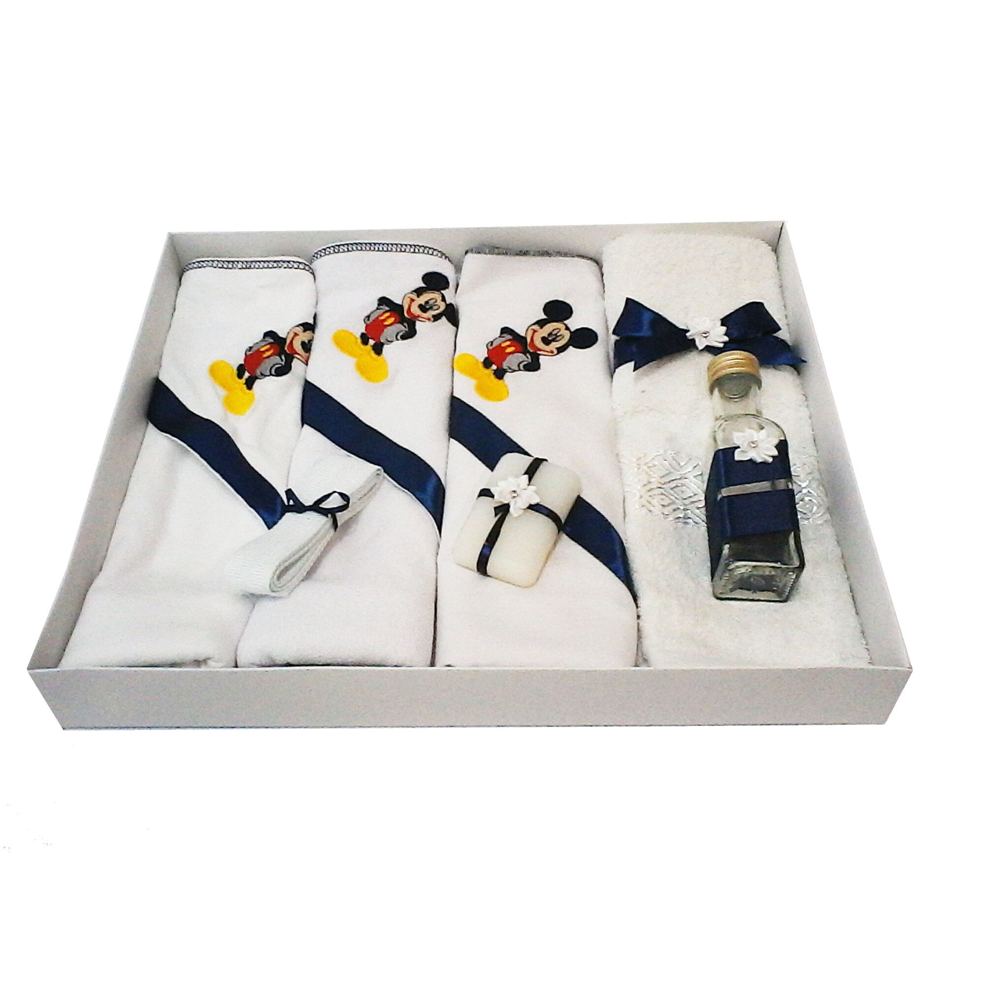 Set botez trusou baieti BebeBoom, bumbac, Tematica Mickey