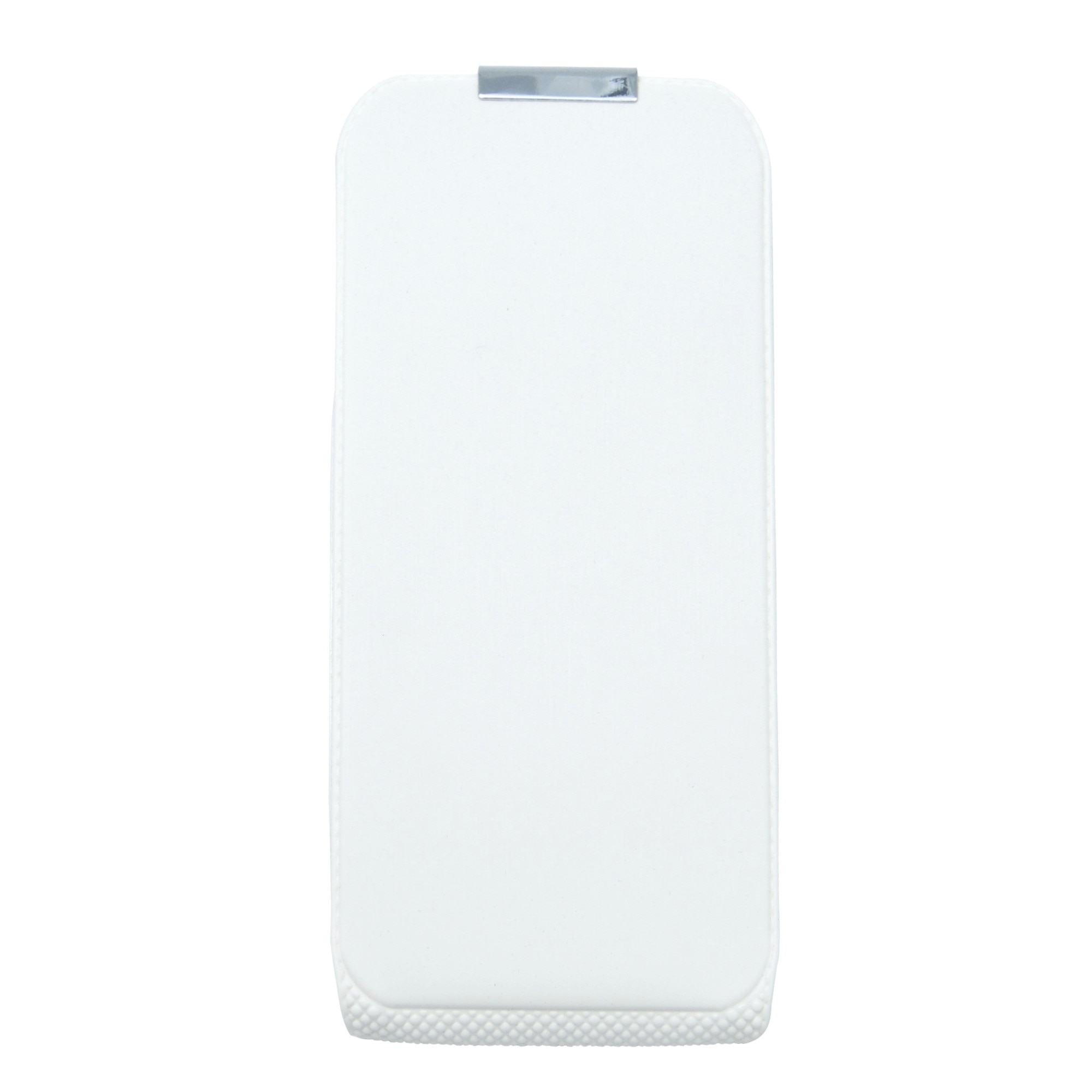 Husa flip TelOne Slim Iron alba pentru Samsung Galaxy S4 i9500, i9505, i9506, i9515 (Value Edition)