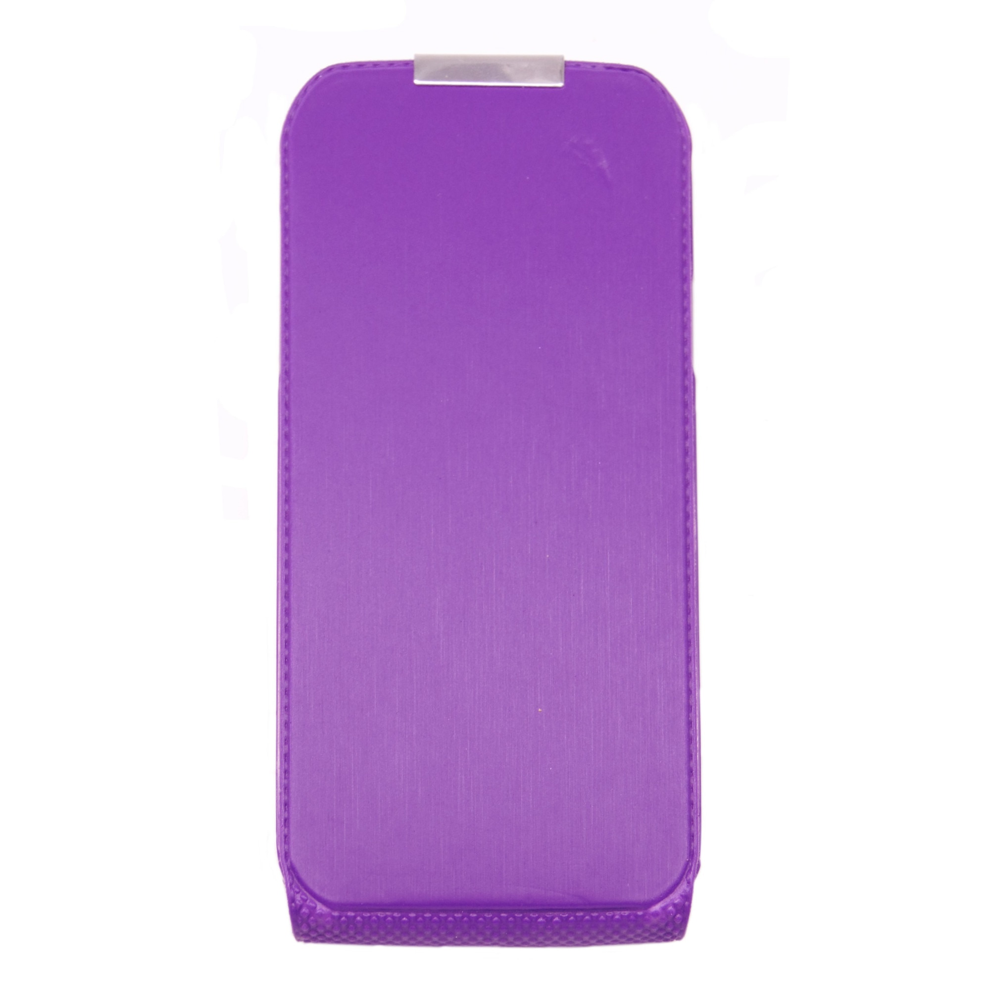 Husa flip TelOne Slim Iron mov pentru Samsung Galaxy S4 i9500, i9505, i9506, i9515 (Value Edition)