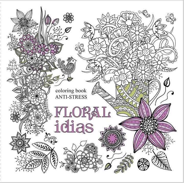 Set de colorat antistres FRESH Fairy World, 200x200cm, 12 pagini