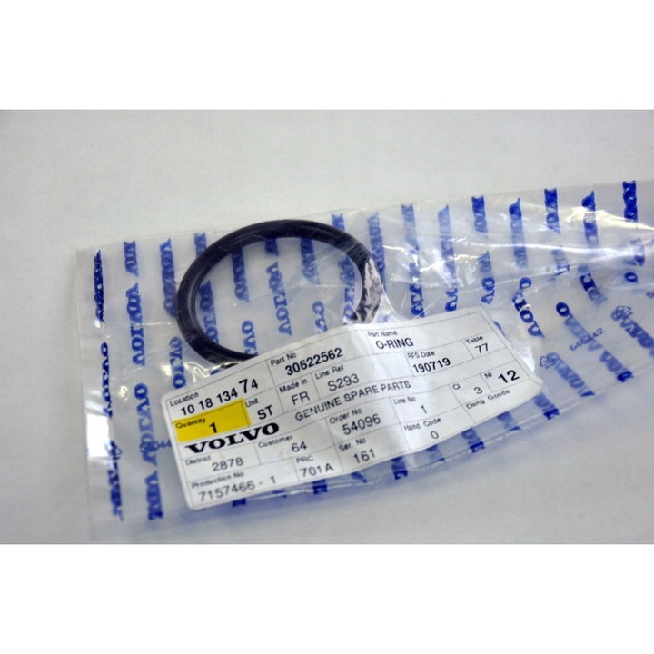 O-ring rezonator Volvo, 30622562 OE, pentru XC40, XC60, XC90, S90, V90, S60, V60, multicolor