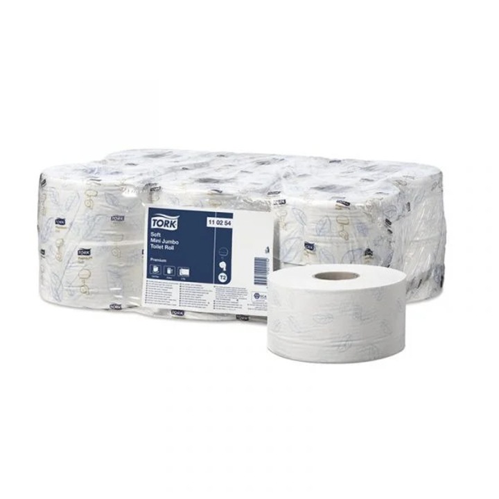 Hartie igienica mini Jumbo Tork Premium 110254 T2, 2 straturi, 170m . 6 role/bax