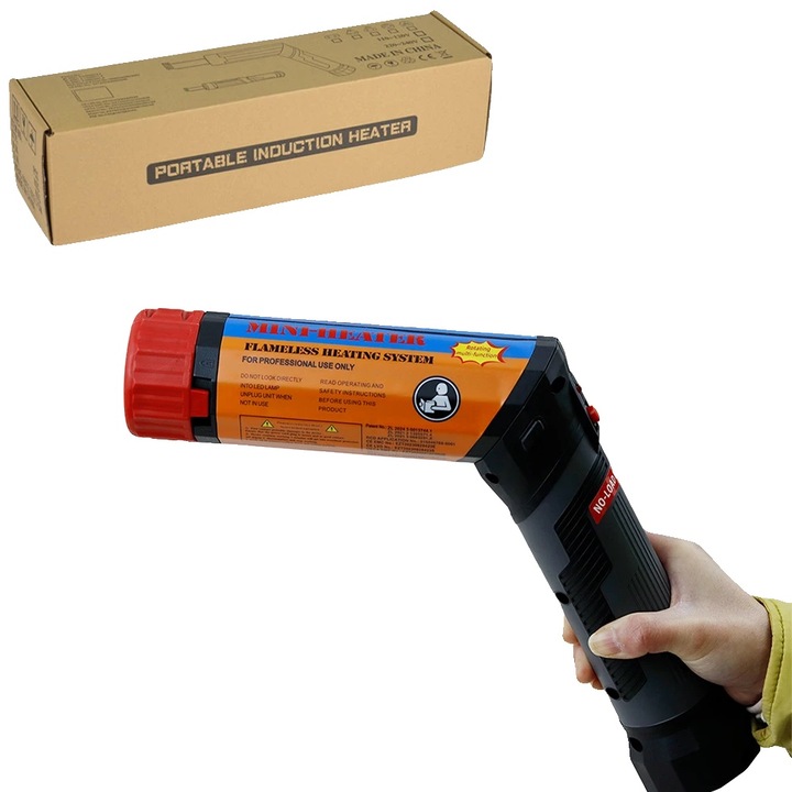 Aeroterma Inductie, 1100W, neagra, design portabil, utilizare versatila