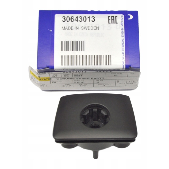 Volvo XC90 utasoldali rekesz gomb fogantyú, eredeti alkatrész, 30643013 OE, új