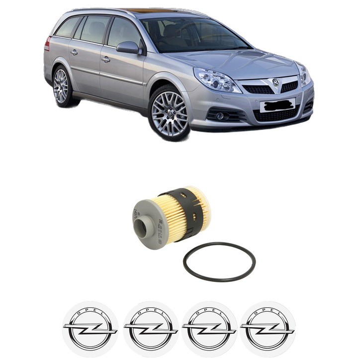 Filtru combustibil OPEL VECTRA C Estate (Z02) 1.9 CDTI (F35) din 2004-2009 KW 88 CP 120 CMC 1910, Bosch, Auto, 4x Stickere auto cu OPEL
