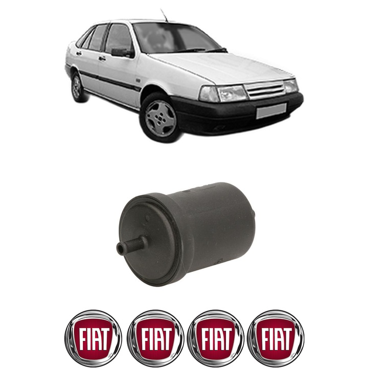 Filtru combustibil FIAT TEMPRA S.W. (159_) 1.6 (159AE) din 1991-1993 KW 57 CP 77 CMC 1581, Bosch, Auto, 4x Stickere auto cu FIAT