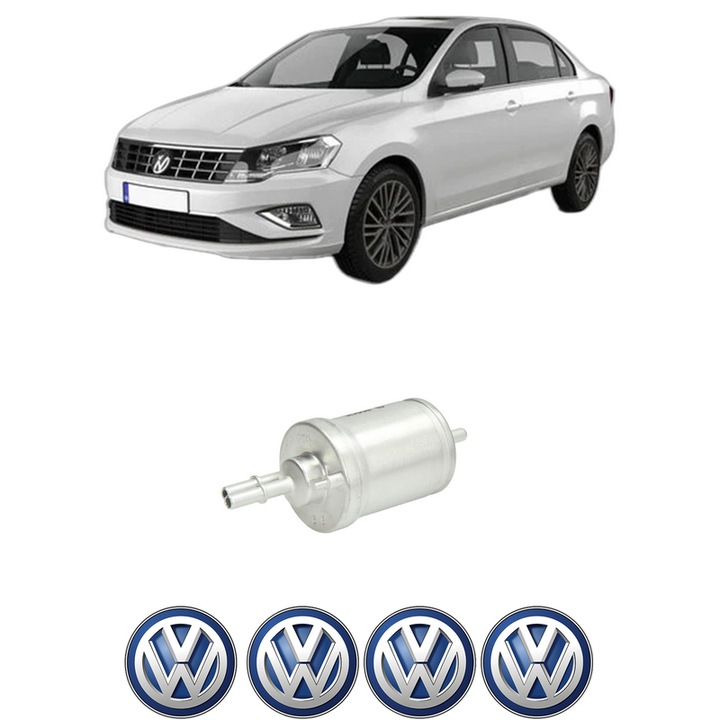 Filtru combustibil Volkswagen JETTA IV (162, 163, AV3, AV2) 1.6 MPi din 2015-2018 KW 66 CP 90 CMC 1598, Bosch, Auto, 4x Stickere auto cu Volkswagen