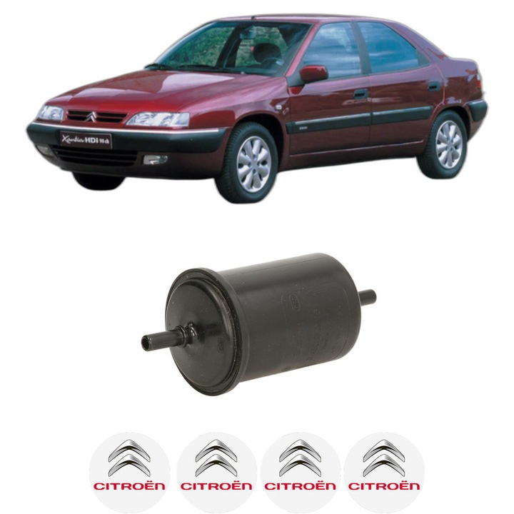 Filtru combustibil CITROEN XANTIA (X1_, X2_) 2.0 i din 1993-2003 KW 89 CP 121 CMC 1998, Bosch, Auto, 4x Stickere auto cu CITROEN