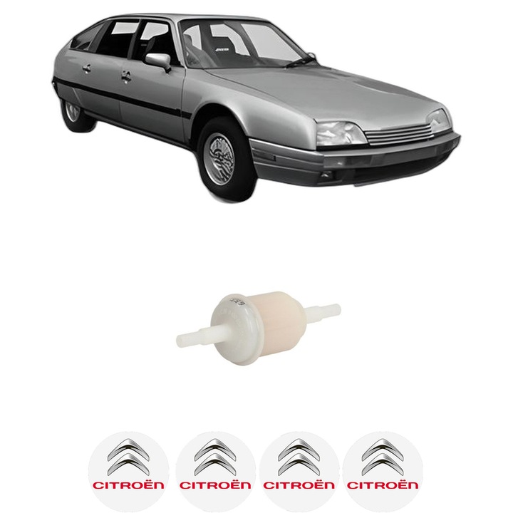 Filtru combustibil CITROEN CX II 20 RE din 1985-1992 KW 78 CP 106 CMC 1995, Bosch, Auto, 4x Stickere auto cu CITROEN