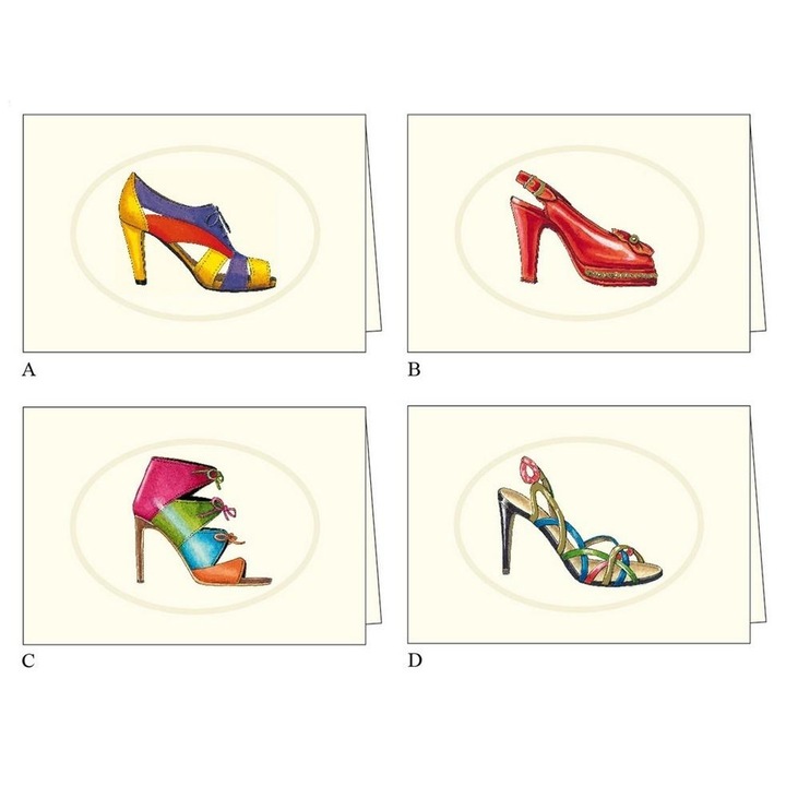 Felicitare cu plic Rossi, 4 modele, 11,5x17cm