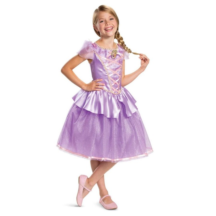 Costum Disney Printesa Rapunzel Royal 6-7ani/ 130cm