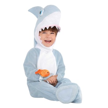 Costum rechin bebe haios cu pestisor 1-2ani/ 90cm Costum rechin bebe haios cu pestisor 1-2ani/ 90cm