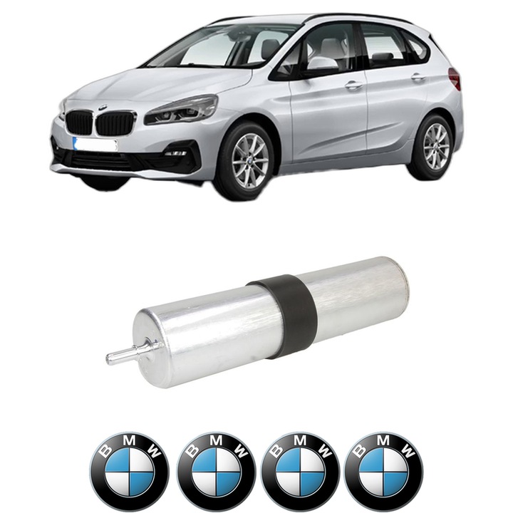 Filtru combustibil BMW Seria 2 Active Tourer (F45) 218 d xDrive din 2014-2021 KW 100 CP 136 CMC 1995, Bosch, Auto, 4x Stickere auto cu BMW