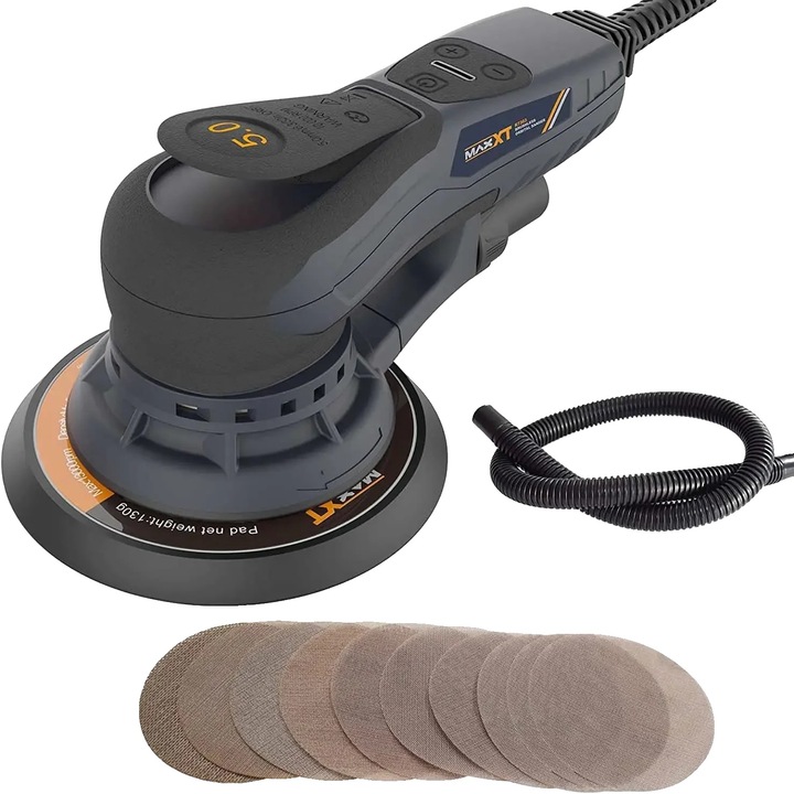 Slefuitoare, 220V, 10000 rpm, 35x13x18cm, set cu 8 foi de slefuit, 1 adaptor, 1 furtun, 1 cheie Allen