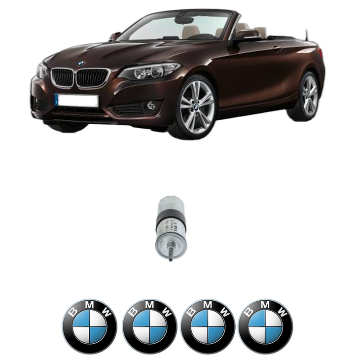Filtru combustibil BMW Seria X4 (F26) xDrive 20 i din 2014-2018 KW 135 CP 184 CMC 1997, Bosch, Auto, 4x Stickere auto cu BMW