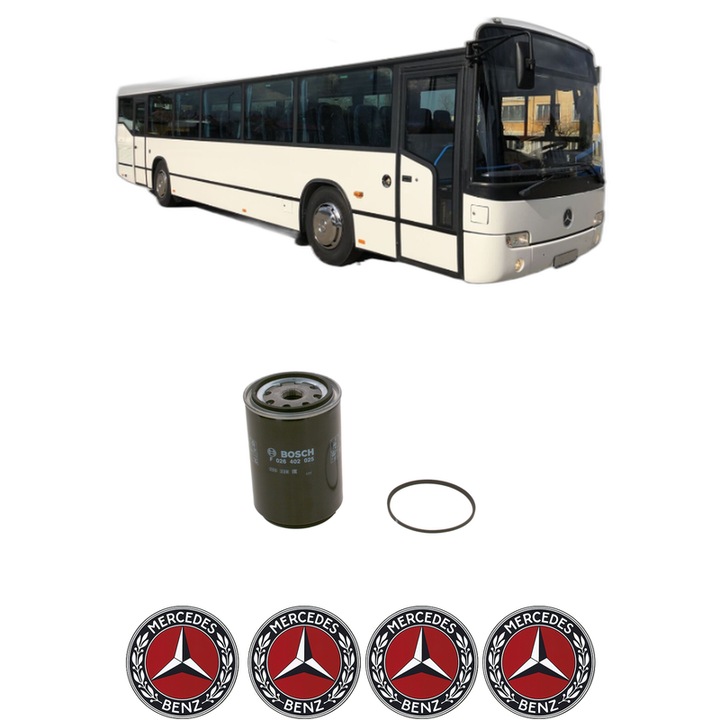 Filtru combustibil MERCEDES-BENZ CONECTO (O 345) CONECTO C, H, UE din 2001 KW 205 CP 279 CMC 6374, Bosch, Auto, 4x Stickere auto cu MERCEDES-BENZ