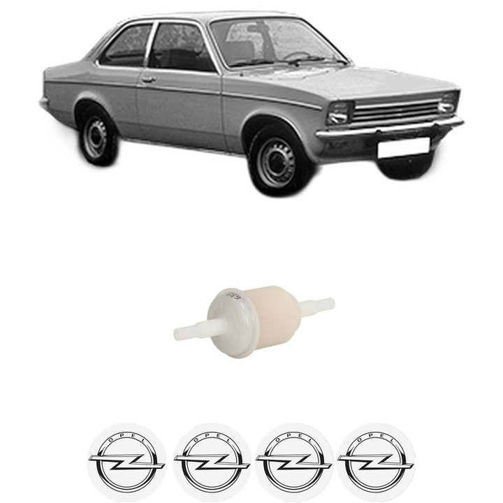 Filtru combustibil OPEL KADETT C 1.0 din 1974-1979 KW 29 CP 40 CMC 993, Bosch, Auto, 4x Stickere auto cu OPEL