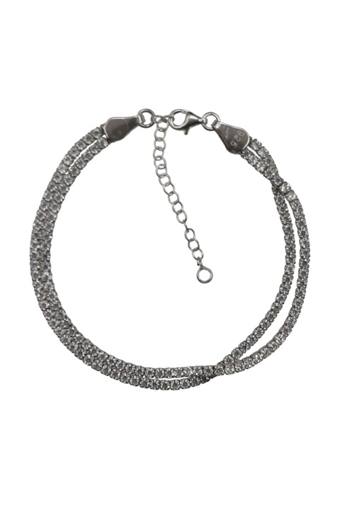 Bratara din argint 925 TSR cu pietre naturale zirconiu model 2AWGS10