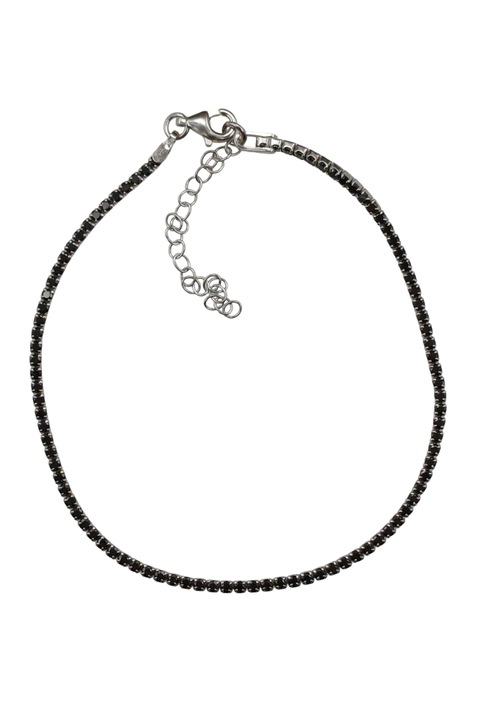 Bratara din argint 925 TSR cu pietre naturale zirconiu model 4AWGS4 pentru picior