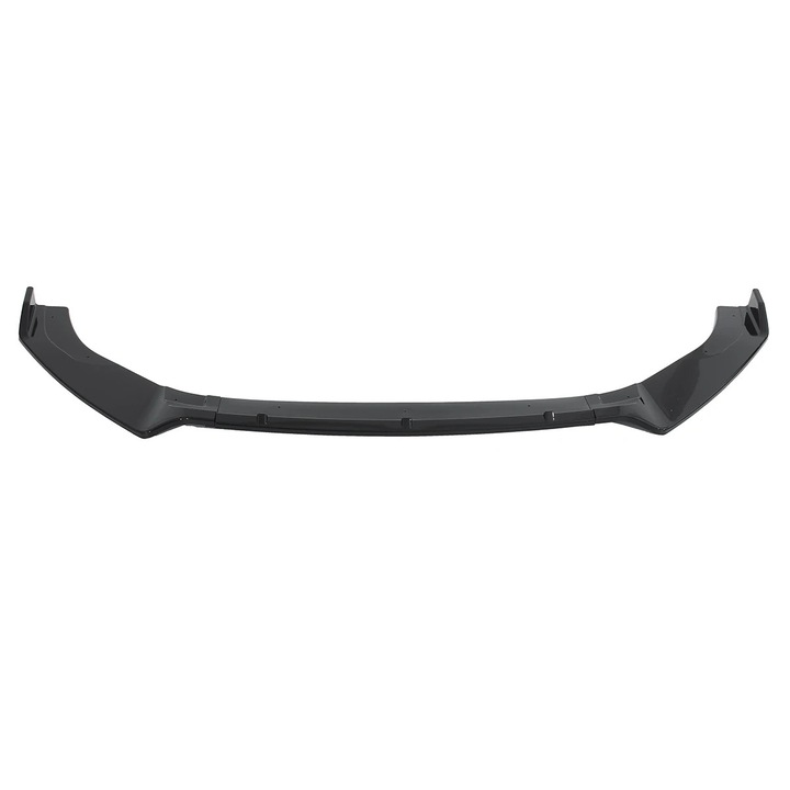 Lipsa spoiler bara fata auto, Kit splitter difuzor fata, Compatibil VW Golf MK7/MK7.5 GTI 2014-2019, PP de inalta calitate, Negru lucios