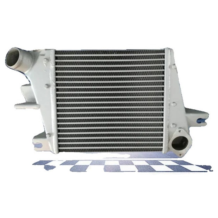 Radiator intercooler, constructie din aluminiu, compatibil cu Nissan X-Trail T30, gri inchis, 62mm