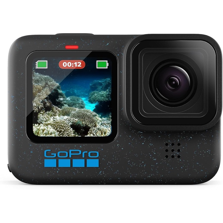 Екшън камера GoPro Hero 12 Black, 5.3K, 60FPS, HyperSmooth стабилизация, водоустойчива, черна
