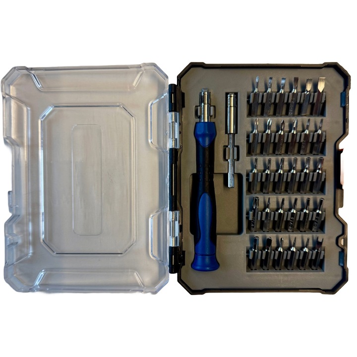 Комплект прецизни микро-битове, 32 части, с дръжка и удължител, за електронни устройства и домакински уреди