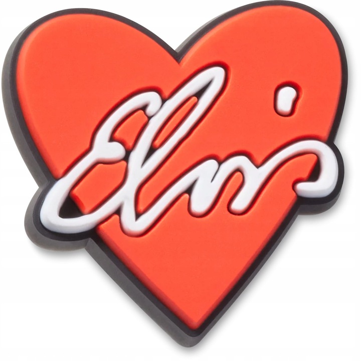 Crocs, Jibbitz cipőtartozék, Elvis Heart, Többszínű