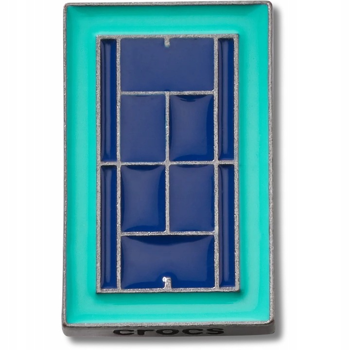 Crocs, Accesoriu incaltaminte Jibbitz, Tennis Court, Multicolor