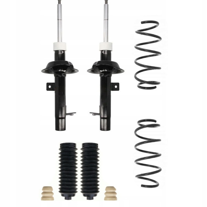 Set Amortizoare, Arcuri, Tamponi Fata, ME Premium, Pentru Ford Focus Mk1, Echivalent OE, 106877010691381061418, Benzina Diesel, Masina Personala, Piata Secundara