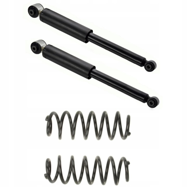 Hátsó lengéscsillapító és rugó készlet Hd, ME Premium, Renault Laguna Ii-hez, OE-vel egyenértékű, 0008438669, 8200387242, 8200097418, Benzin Diesel, Személyautó, Utángyártott