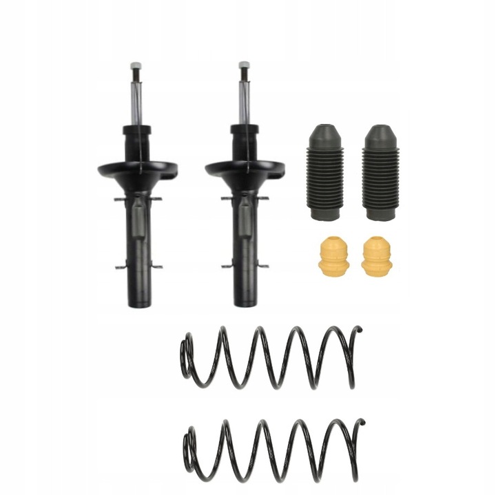 Lengéscsillapító és rugó készlet első, ME Premium, Golf IV 1.6 1.8 1.9, OE egyenértékű, 036109675A, Benzin Dízel, Személygépkocsi, Utángyártott