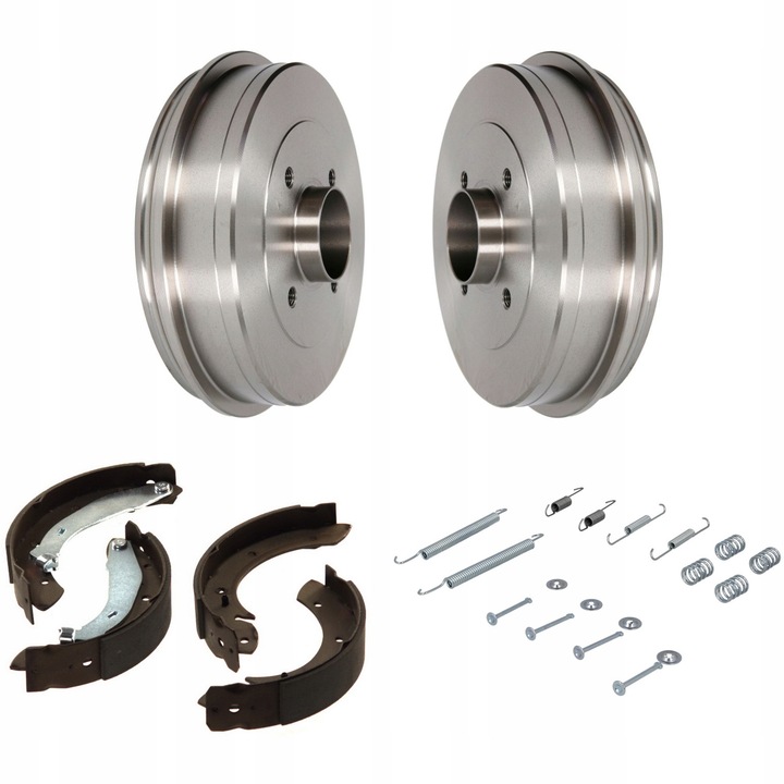 Set Tamburi, Cleme, Arcuri, ME Premium, Pentru Renault Kangoo 1.2 1.9, Echivalent OE, 7700304984, 7701204883, 105 0757, 8200104901, 7701205339, 8200236539, 8671020699, Benzina Diesel, Vehicul Utilitar, Piata Secundara